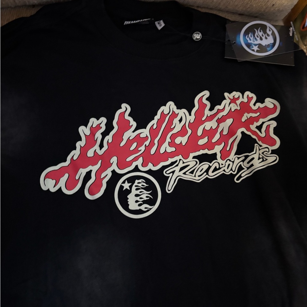 Hellcat Records Black and Red Men's Short Sleeve Tee